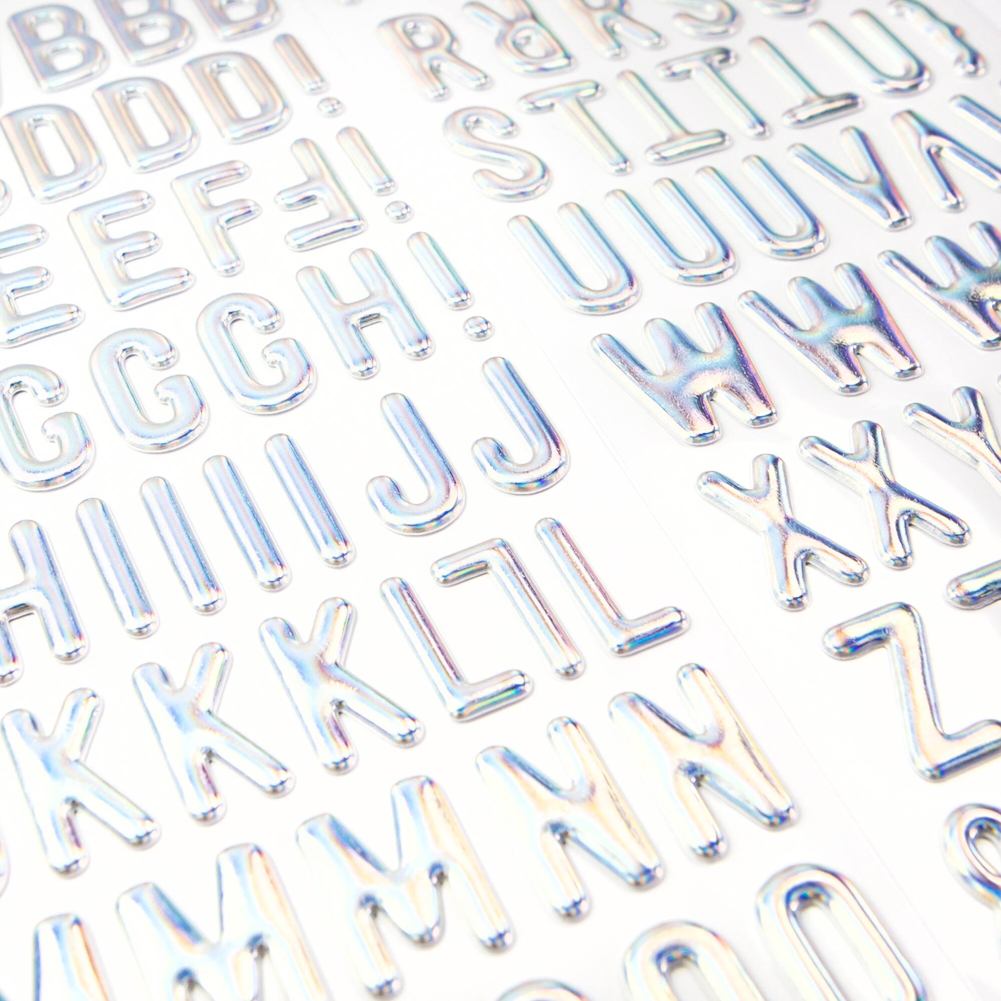 Iridescent Pastel Puffy Alphabet Stickers by Recollections™